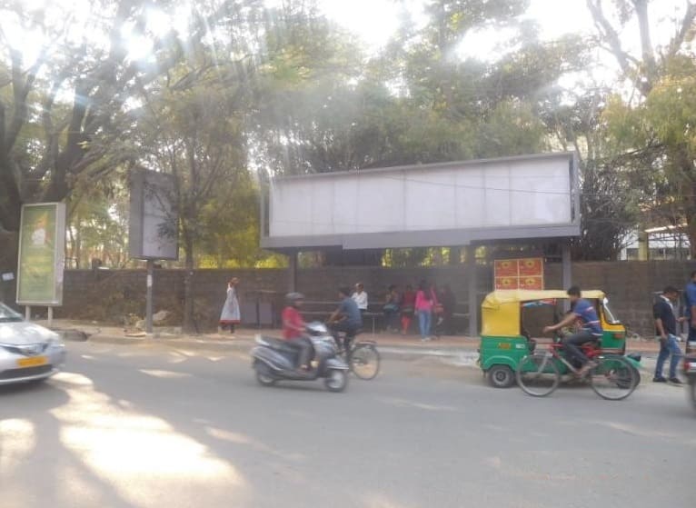 Hoardings Advertising Agency, BQS Advertising rates at Ashok Pillar Koramangala Bus Stop Bengaluru Karnataka